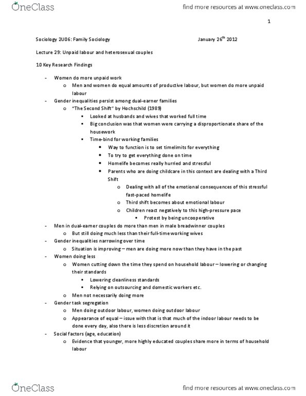 SOCIOL 2U06 Lecture Notes - Conflict Avoidance thumbnail