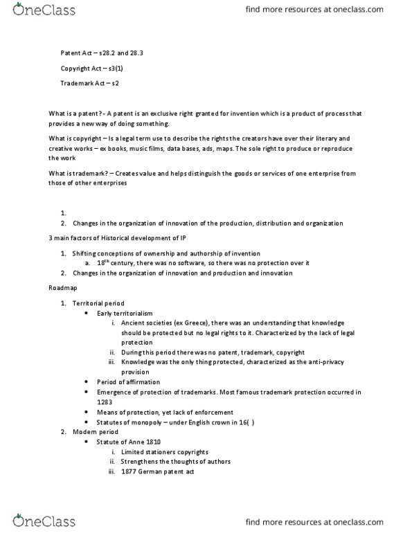 LGLS 3530U Lecture Notes - Lecture 4: World Trade Organization, Bilateral Investment Treaty, National Treatment thumbnail