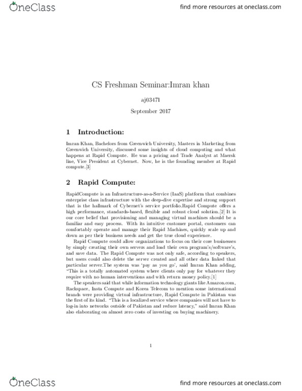 ENG 515A Lecture Notes - Lecture 5: Imran Khan, Kt Corporation, Cloud Computing thumbnail