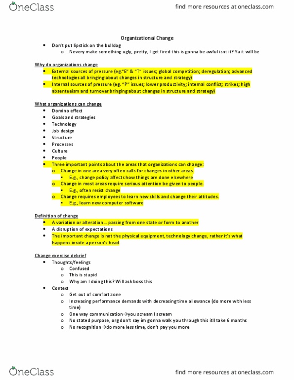 COMMERCE 1BA3 Chapter Notes - Chapter 16: Teal, Job Design, Absenteeism thumbnail