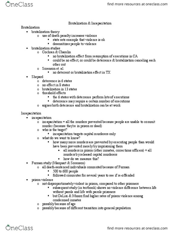 CRM/LAW C165 Lecture Notes - Lecture 10: Murder 2 thumbnail