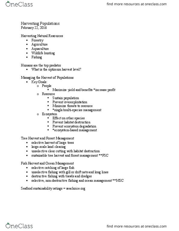 BIOL 2060 Lecture Notes - Lecture 17: Habitat Destruction, Nondestructive Testing, Line Islands thumbnail