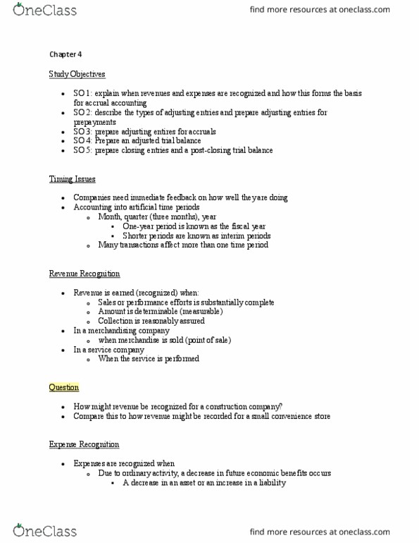 ADM 1340 Lecture Notes - Lecture 4: Trial Balance, Accrual, Convenience Store thumbnail