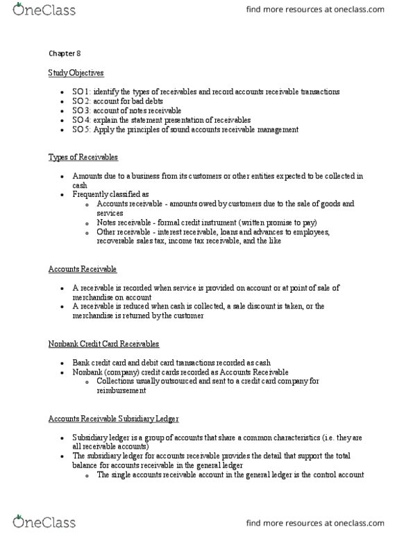 ADM 1340 Lecture Notes - Lecture 8: Subledger, Debit Card, General Ledger thumbnail