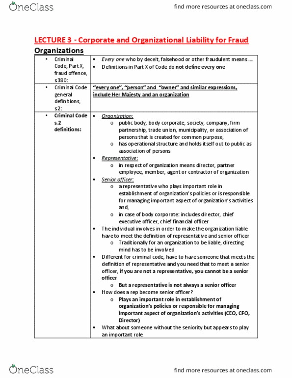 CRM 200 Lecture Notes - Lecture 3: Chief Financial Officer, Corporate Liability, .Org thumbnail