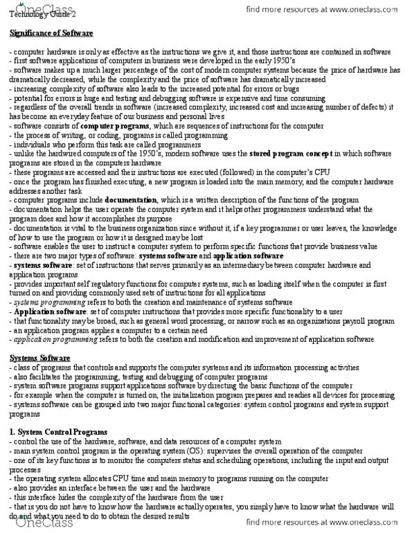 ADMS 2511 Chapter Notes -Microsoft Visual Programming Language, Digital Photo Frame, Sun Microsystems thumbnail