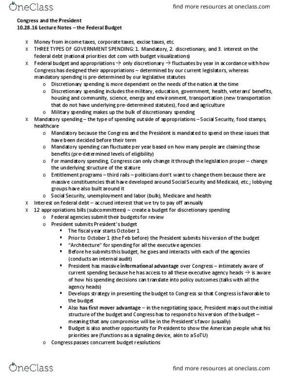 POLSCI 318 Lecture Notes - Lecture 16: National Debt Of The United States, Accrued Interest, Internal Audit thumbnail