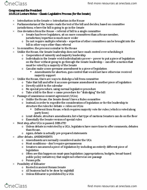 POLSCI 318 Lecture Notes - Lecture 10: Shareholder Rights Plan, Unanimous Consent, Wield thumbnail