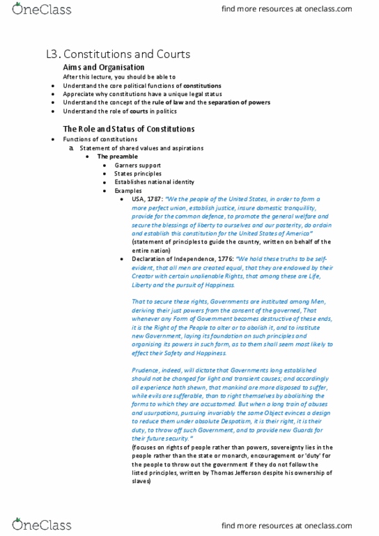 1102GIR Lecture Notes - Lecture 3: Totalitarianism, Negative And Positive Rights, Lords Spiritual thumbnail