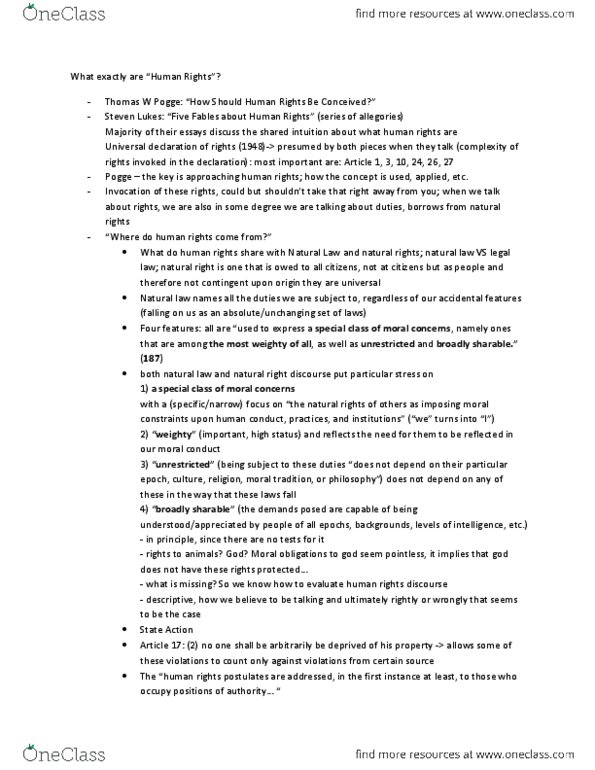 PHL 400 Lecture Notes - Personal Rights, Libertia, Steven Lukes thumbnail