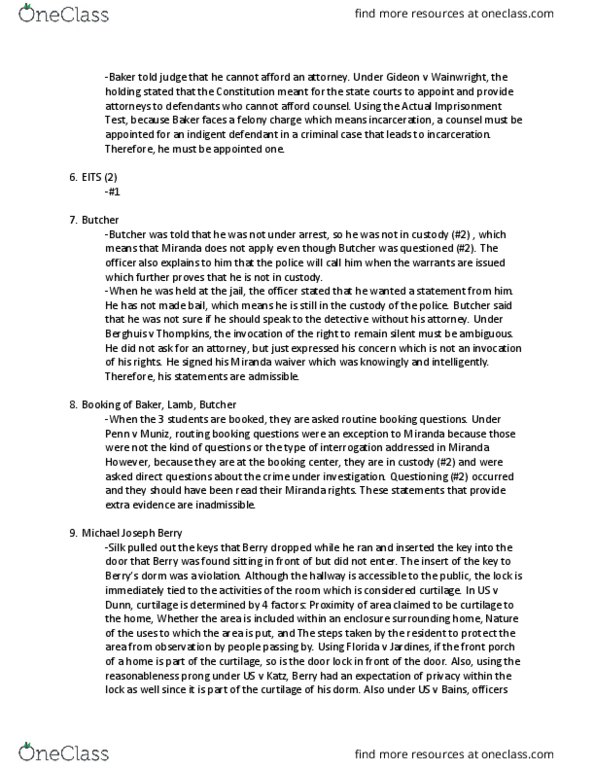 POLS 4720 Lecture Notes - Lecture 2: Curtilage thumbnail