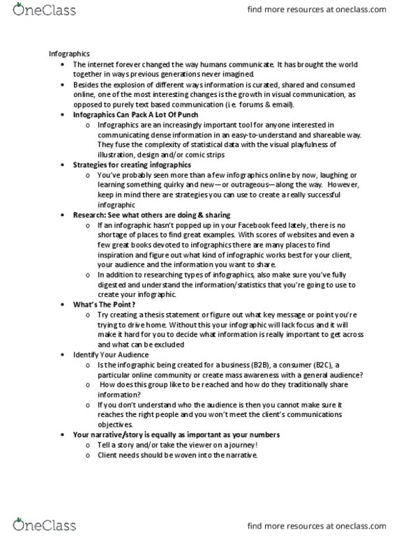 ADV 2151 Lecture Notes - Lecture 10: Infographic, Thesis Statement, Retail thumbnail