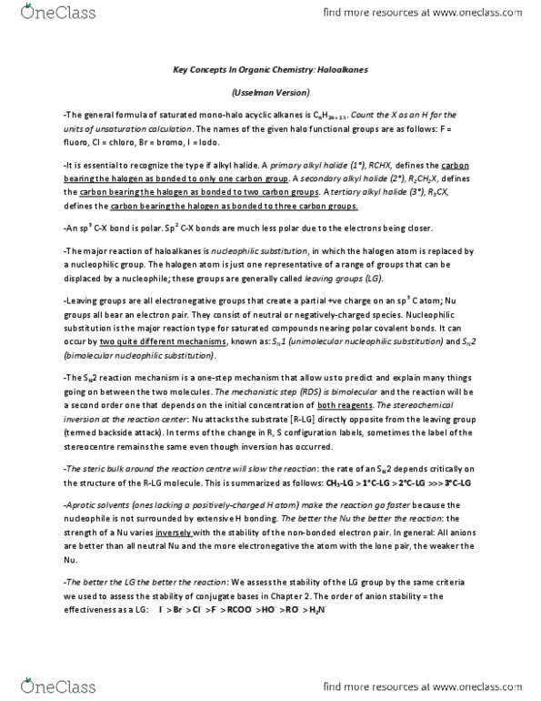 Chemistry 1027A/B Lecture Notes - Carbon Group, Reaction Rate, Reaction Mechanism thumbnail