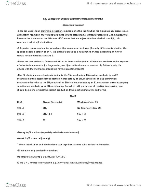 Chemistry 1027A/B Lecture Notes - Alkene, Nucleophile, Ion thumbnail