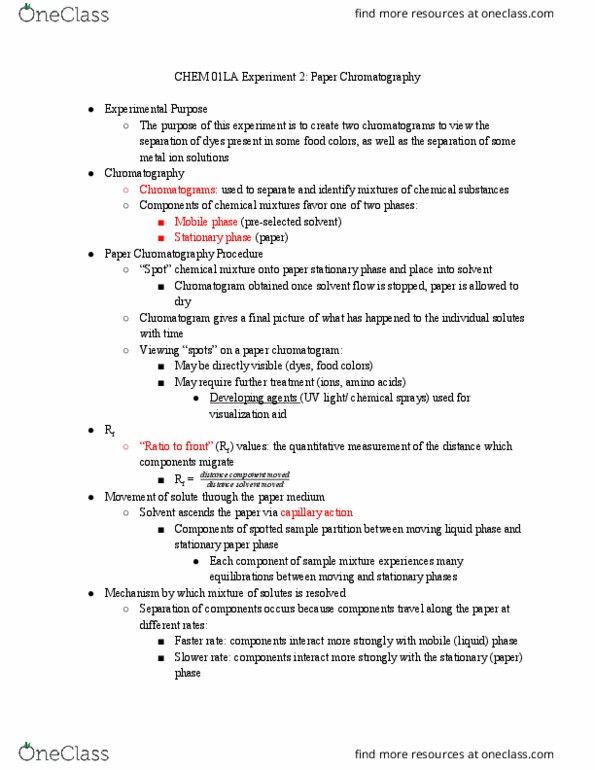 CHEM 01LA Lecture Notes - Lecture 2: Capillary Action, Sodium Chloride, Dimethylglyoxime thumbnail