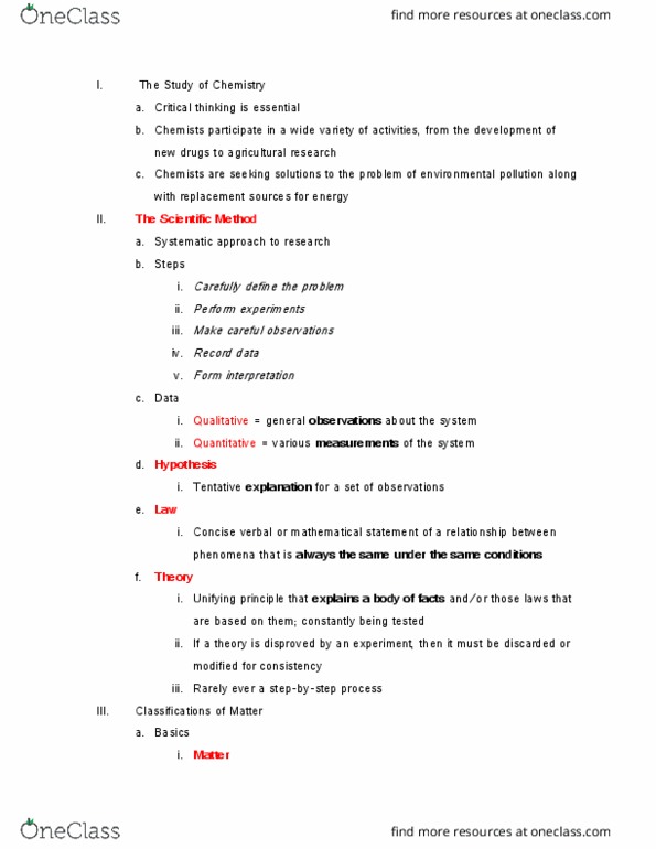 CHE 110 Chapter Notes - Chapter 1: Boiling Point, Chemical Property, Decimal Mark thumbnail