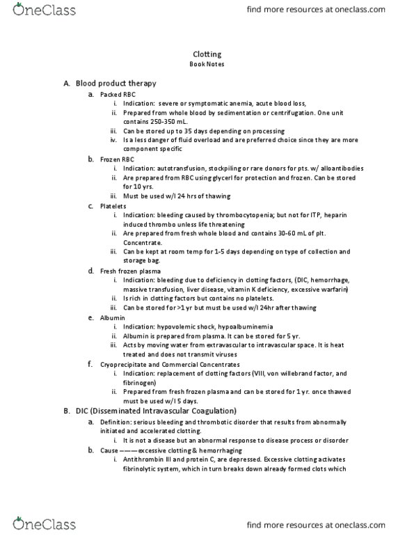 NURS 443 Lecture Notes - Lecture 7: Infant Respiratory Distress Syndrome, Hypervolemia, Blood Film thumbnail