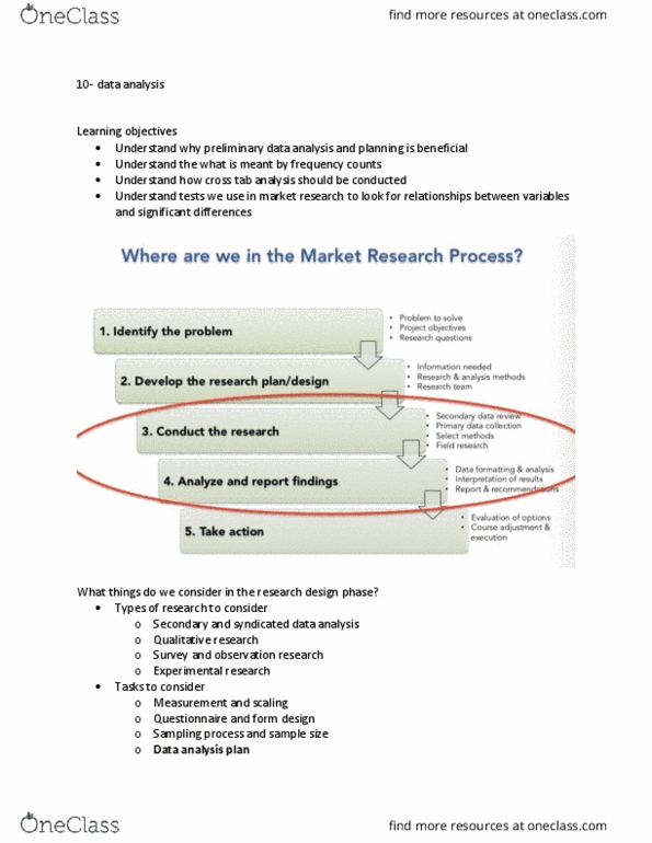 MKTG-310 Lecture Notes - Lecture 20: Dependent And Independent Variables, Data Analysis, Truancy thumbnail