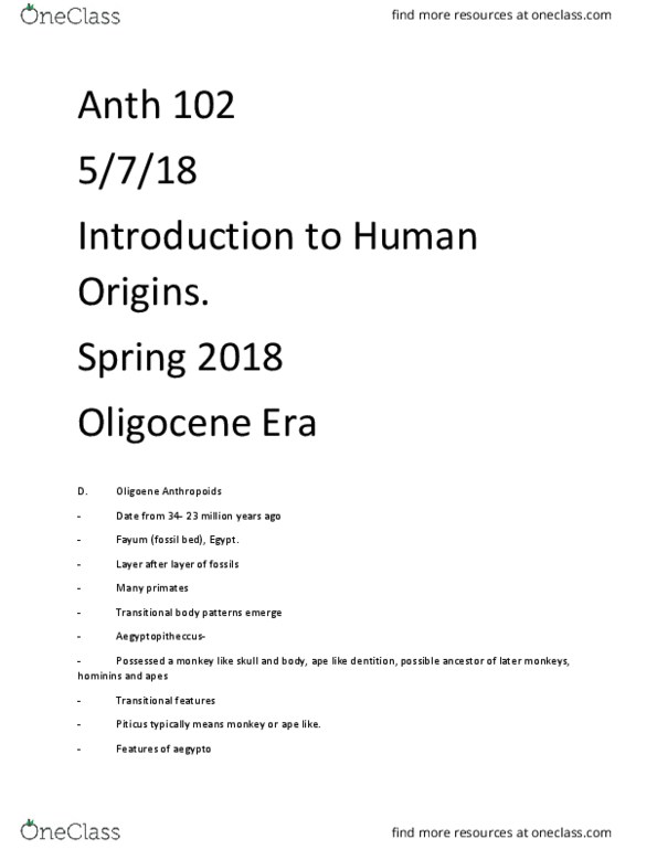 ANTH 102 Lecture Notes - Lecture 38: Active Fault, Oligocene, Tibetan Plateau thumbnail
