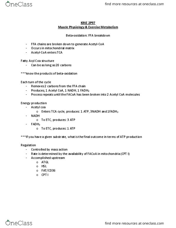 KINE 2P97 Lecture Notes - Lecture 8: Amine, Alpha-Ketoglutaric Acid, Pyruvic Acid thumbnail