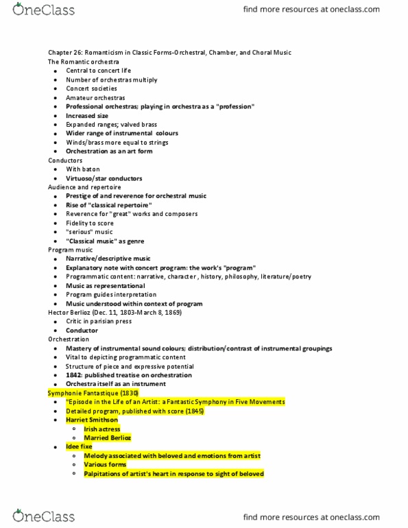 MUSIC 1B03 Lecture Notes - Lecture 3: Prolongation, Concertmaster, Program Music thumbnail