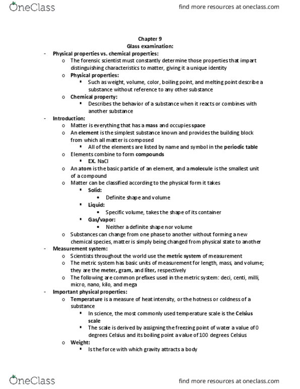 ITM 207 Lecture Notes - Lecture 13: Disinfectant, Chemical Substance, Oxygen thumbnail