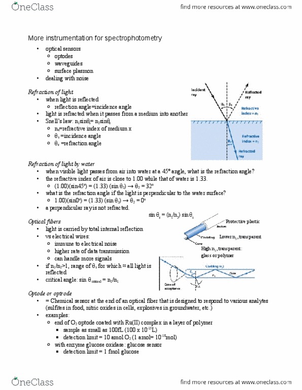 ENCH 213 Lecture Notes - Root Mean Square, Monochromator, Spectrophotometry thumbnail