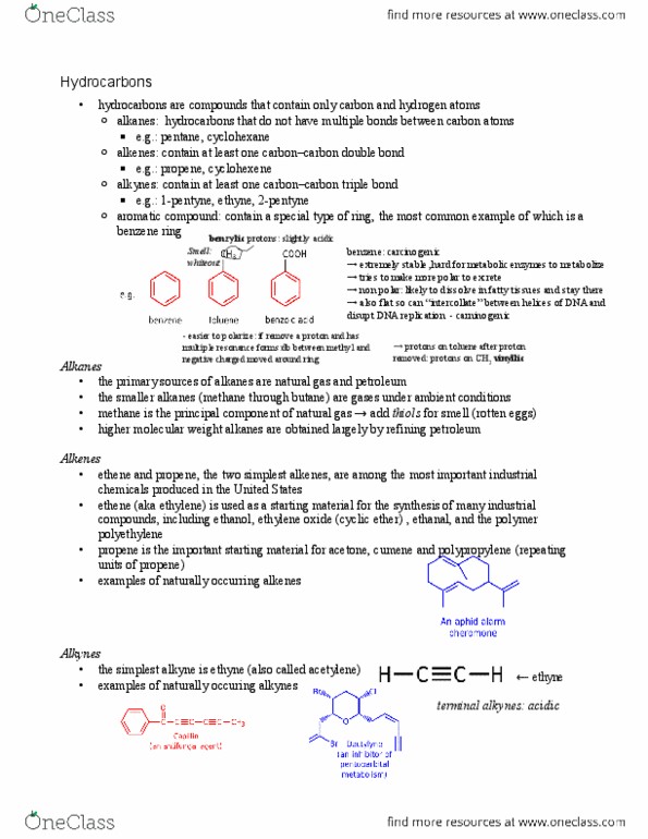 CHEM 281 Lecture Notes - Butane, Cyclohexene, Lithium Fluoride thumbnail