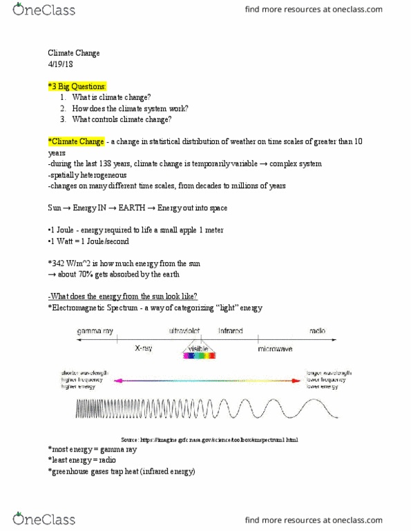 GEOSCI 100 Lecture Notes - Lecture 23: Atmospheric Circulation, Dominant Wavelength, Apple I thumbnail