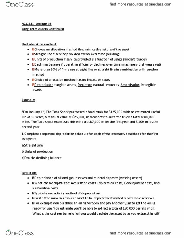 ACC 231 Lecture Notes - Lecture 16: Food Truck, Natural Disaster thumbnail