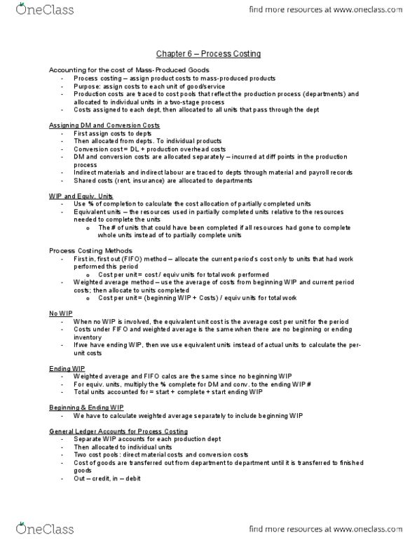 AFM481 Chapter Notes -General Ledger, Weighted Arithmetic Mean thumbnail