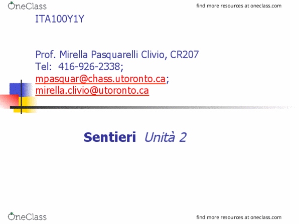 ITA100Y1 Lecture Notes - Lecture 2: Neve Electronics, Lavagna, Cerchi Family thumbnail