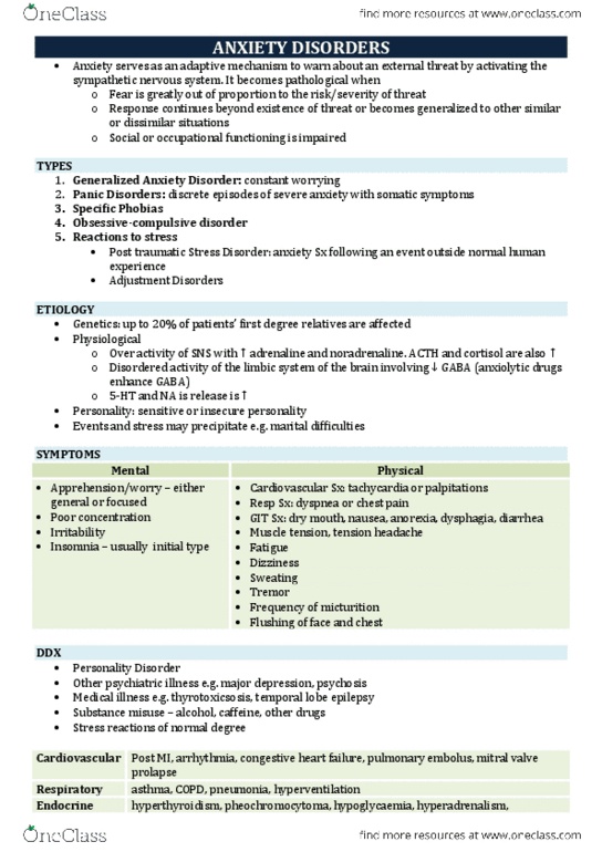 MEDI2022 Lecture Notes - Physical Examination, Monoamine Oxidase Inhibitor, Xerostomia thumbnail