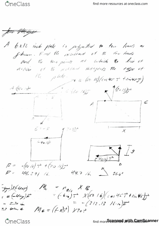 MCE 262 Lecture 4: MCE 262 STATICS LECTURE 4 thumbnail