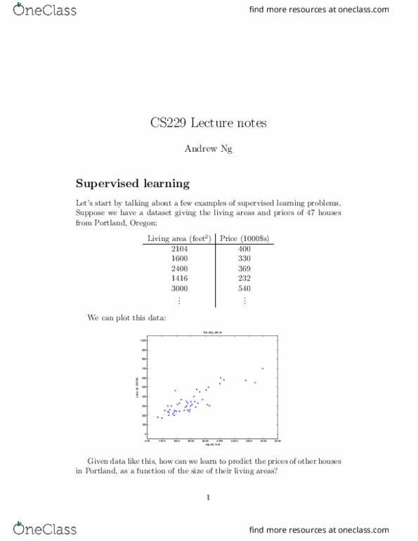ADMS 4562 Lecture Notes - Lecture 5: Ordinary Least Squares, Supervised Learning, Search Algorithm thumbnail