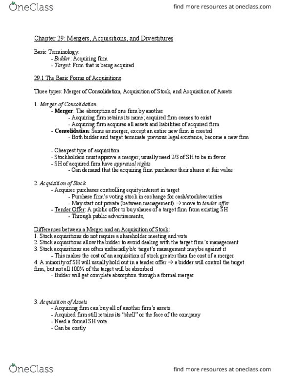 33:390:400 Lecture Notes - Lecture 8: Tender Offer, Bellsouth, Nbcuniversal thumbnail
