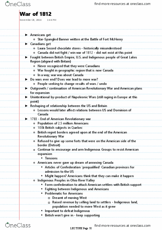 HIS103Y1 Lecture Notes - Lecture 11: British Subject, Lower Canada, Ant-Zen thumbnail