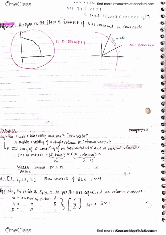 MATA33H3 Lecture 5: Matrices, Basic operations& Applications (6.1-6.3) thumbnail