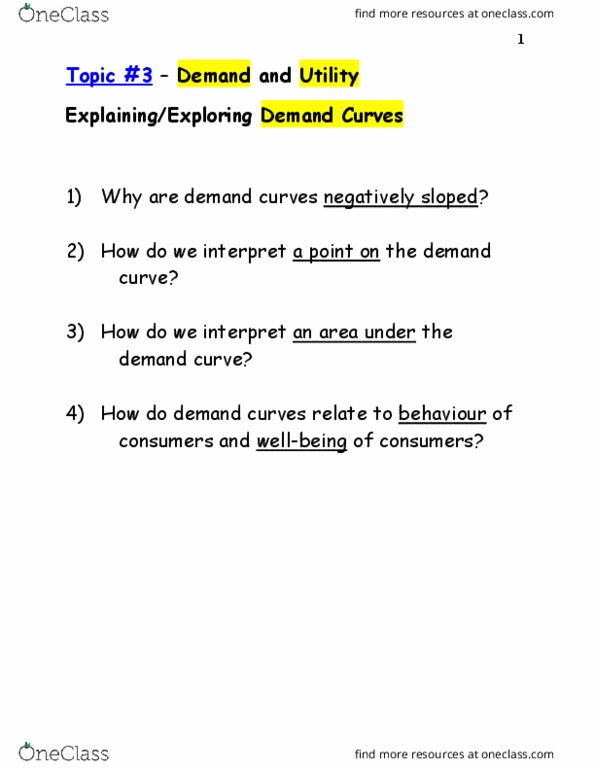 MGEA02H3 Lecture Notes - Lecture 4: Utility, Demand Curve, Marginal Utility thumbnail