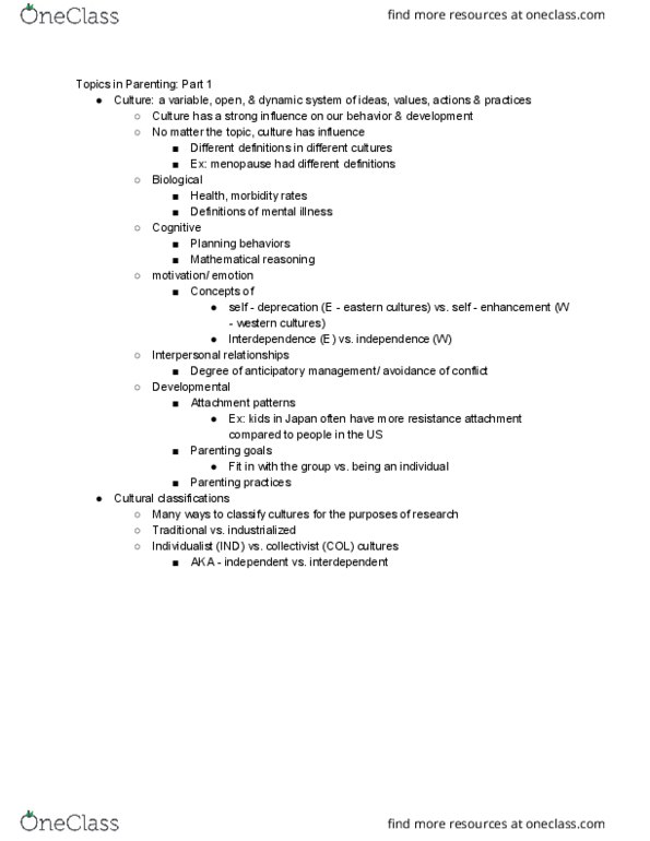 PSC 140 Lecture Notes - Lecture 7: Parenting, African Americans, Menopause thumbnail