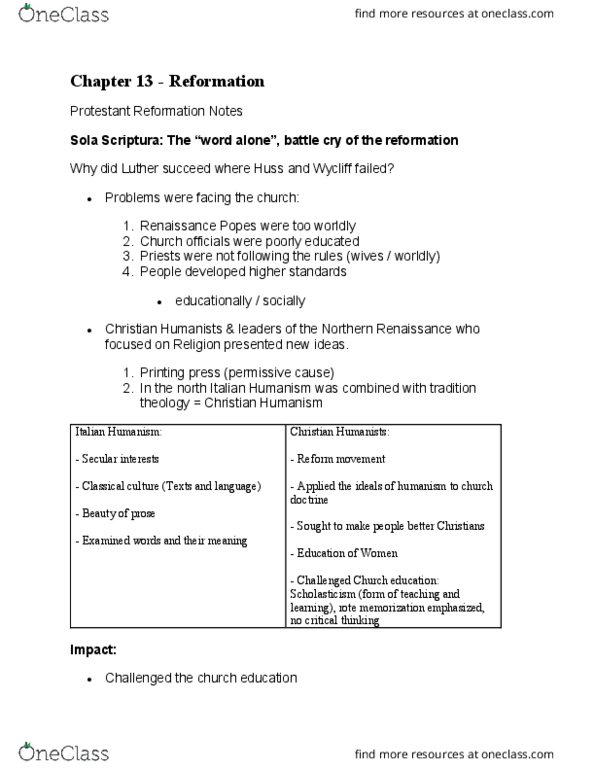 01:510:102 Lecture Notes - Lecture 13: Seven Deadly Sins, Scholasticism, Emphasized Bible thumbnail