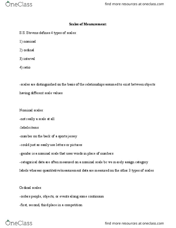 PS296 Chapter Notes - Chapter 2: Categorical Variable thumbnail
