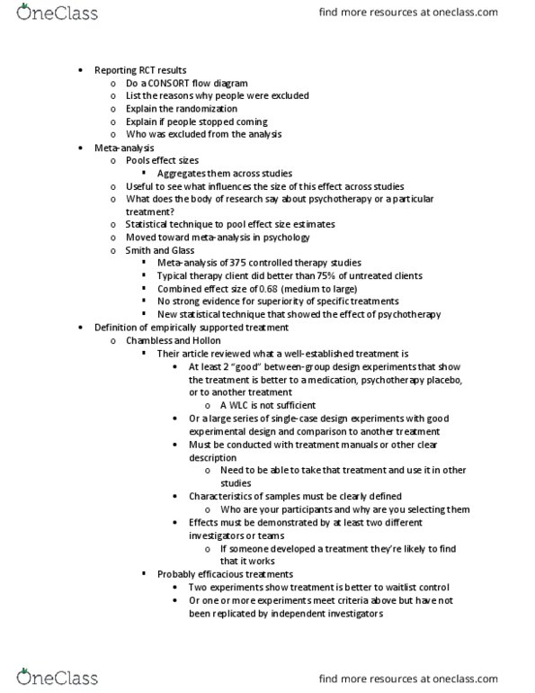 PSYC 403 Lecture Notes - Lecture 3: Systematic Review, Meta-Analysis, Statistical Significance thumbnail