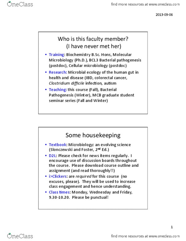 MICR 2420 Lecture Notes - Magnetic Ink Character Recognition, Colorectal Cancer, Bcl3 thumbnail