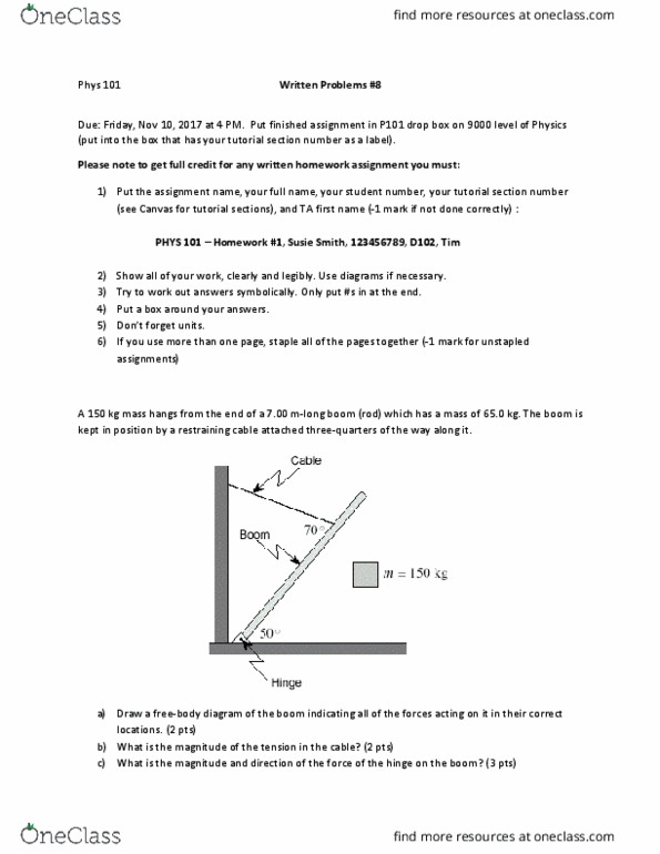 PHYS 101 Lecture 8: p101_hw8 thumbnail