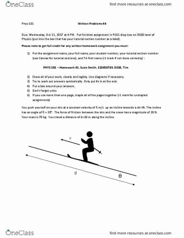 PHYS 101 Lecture Notes - Lecture 4: Ski Lift, Net Force thumbnail