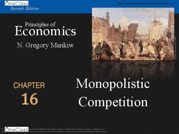 EDUC 411 Lecture Notes - Lecture 2: Monopolistic Competition, Wojciech, Imperfect Competition thumbnail