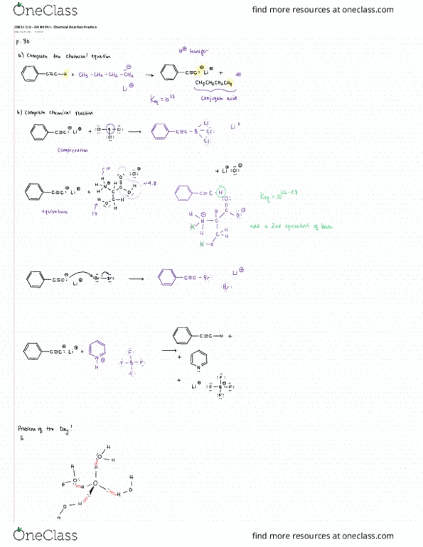 CHEM 210 Chapter 1-3: Office Hours 9 Chemical Reaction Practice thumbnail