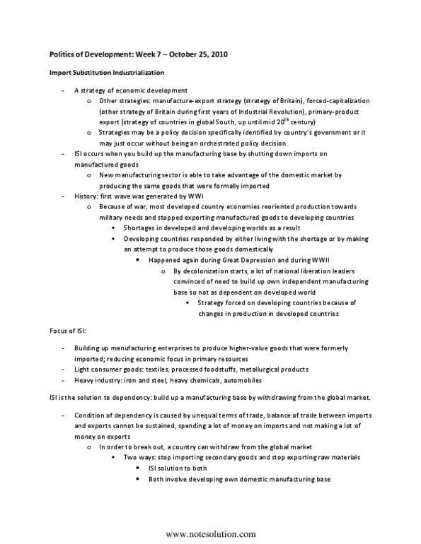 POL201Y1 Lecture Notes - Capital Flight, Foreign Direct Investment, Offshore Bank thumbnail