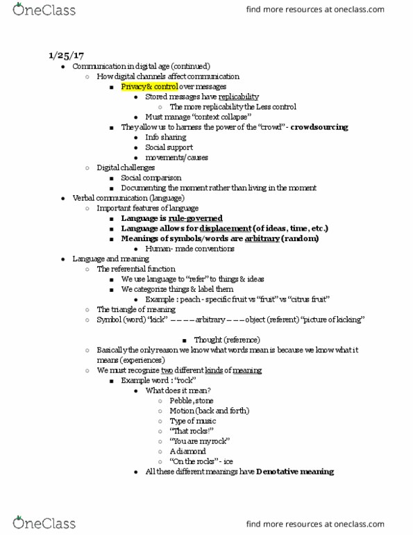 COMM 1 Lecture Notes - Lecture 4: Crowdsourcing, Linguistics thumbnail